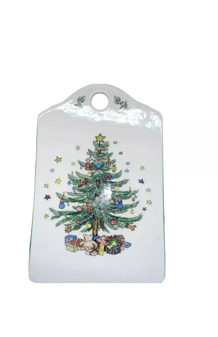 Spode Christmas Tray Hanging Trivet Cheese Board Serving size 6